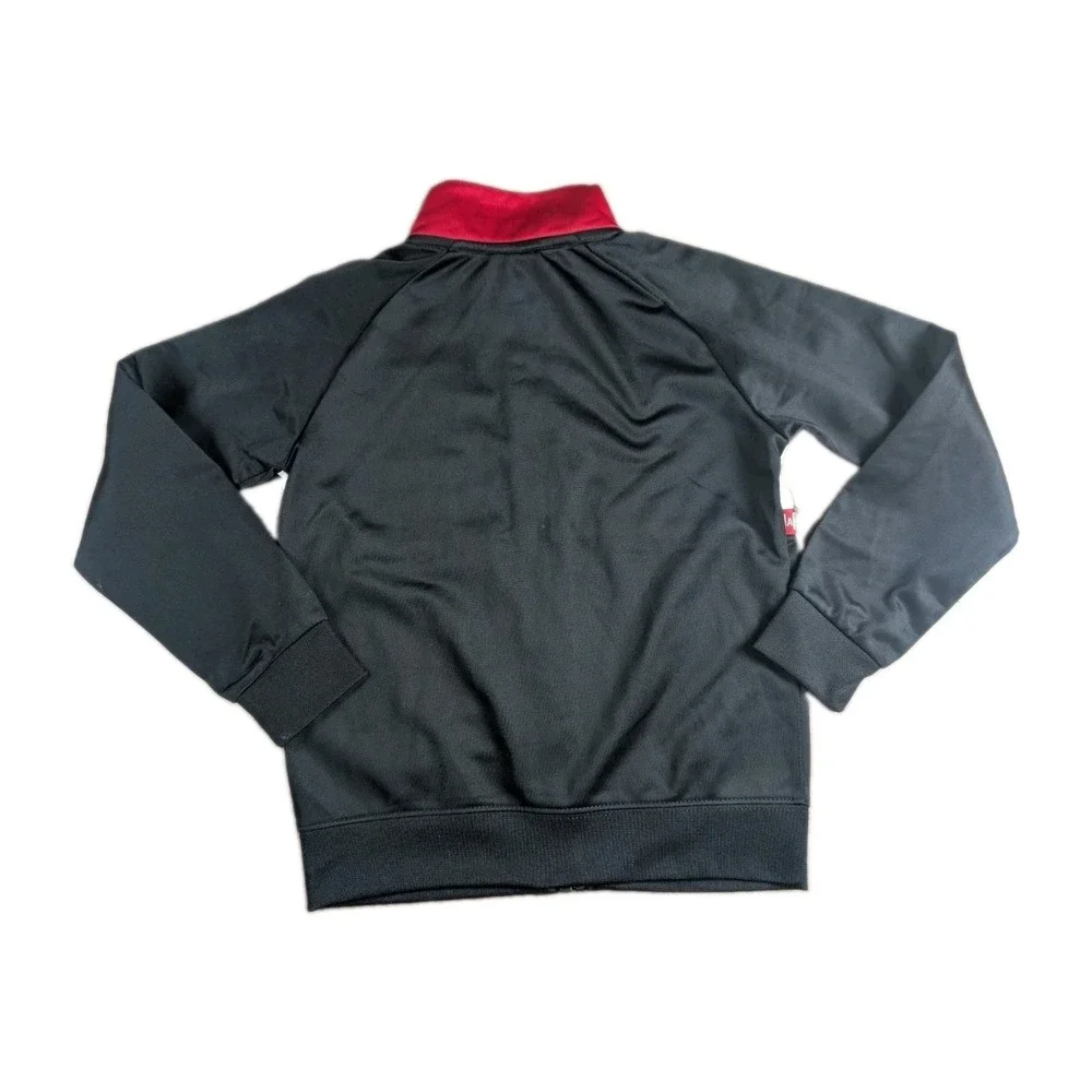 Nike Air Jordan Toddler Full Zip Track Jacket Black Red White Size 4TNike Air